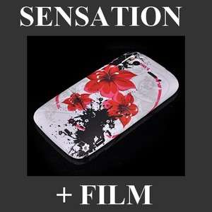   COQUE ETUI HOUSSE SILICONE GEL pour HTC SENSATION +FILM