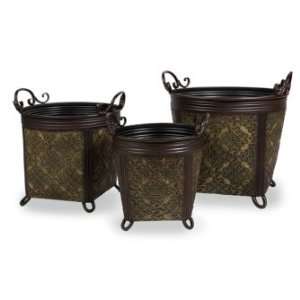  IMAX Traditional Patterned Iron Planters