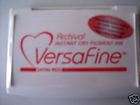 SATIN RED VERSAFINE FAST DRY OIL BASED PIGMENT INK PAD