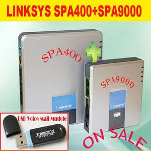   Unlocked Linksys SPA9000 + SPA400 IP VOIP Phone System