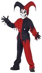Evil Jester adult Red and Black Plus Costume   Adult Men Plus 
