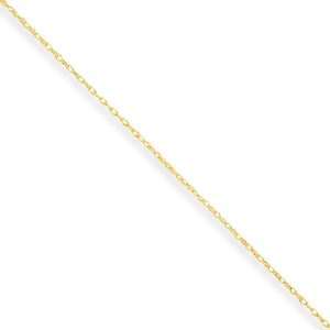    .6mm, 14 Karat Yellow Gold, Cable Rope Chain   20 inch Jewelry