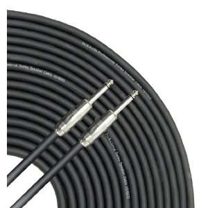   Speaker Cables Black 16 Gauge Wire   Pro 25 Phono 6.3mm Cord 16G