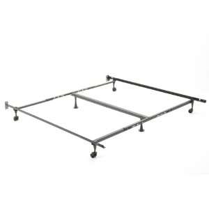   King or Queen Metal Bed Frame with Rollers Furniture & Decor