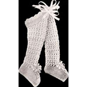 Vintage Crochet PATTERN to make   Baby Leggings Booties Stockings. NOT 