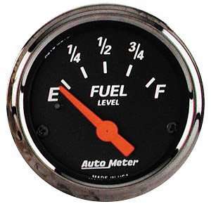 Auto Meter 1417 Black 2 1/16 Fuel Level Gauge Automotive