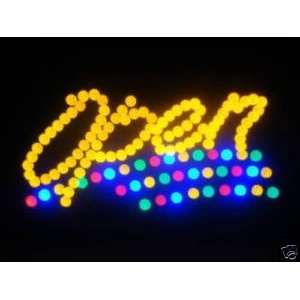  LED Neon Light Animated Motion Open Business Sign Office 