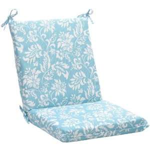 Pillow Perfect Outdoor Blue/White Floral Square Chair 
