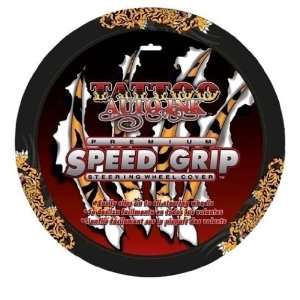   Auto Ink Tiger Speed Grip Steering Wheel Cover   Pack of 1 Automotive