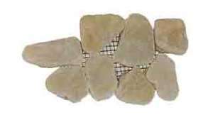 Onyx Natural Stone Tumbled Pebble 12x12 Tile  
