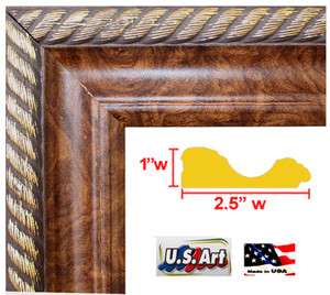   Burl Rope Picture Poster frame 20 inch wide  20 Panoramic  