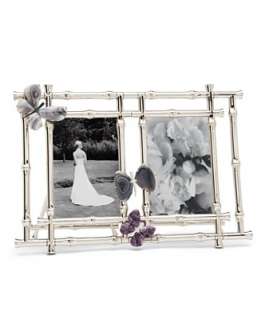 Arthur Court Picture Frame, Butterfly Bamboo Double 4 x 6