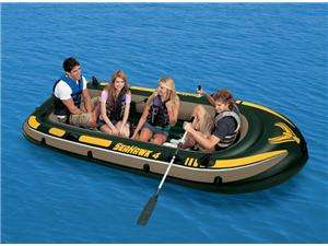    INTEX Seahawk 4 Inflatable Rafting/Fishing Boat Set