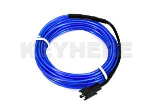 3M Flexible Blue Neon EL Light Glow Wire Rope Car Party  