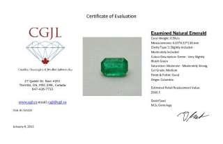 59 ct Natural Green Colombian Emerald Columbian  