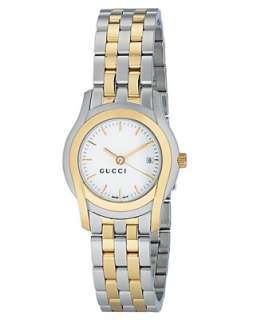 Gucci Watch, Womens G Class Collection Stainless Steel and Gold 