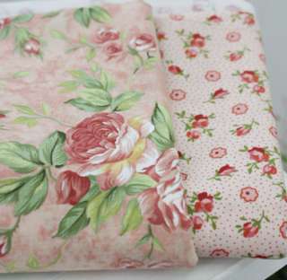 Blue Rose Garden 2 Kind Pattern Korean Quilt Fabric  