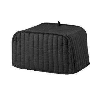 Ritz Quilted Four Slice Toaster Cover, Black