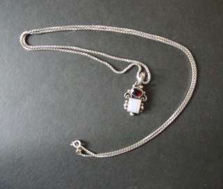 Vintage 925 Sterling Silver Italy Necklace & Pendant  