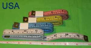 Plastic fiber Tape Measure Ruler 60 English & Metric  