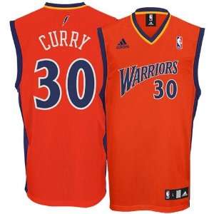   Warriors #30 Stephen Curry Orange Replica Basketball Jersey (XX Large
