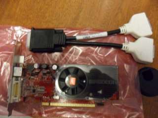 DUAL MONITOR VIDEO CARD HP ATI RADEON HD 2400 256MB PCI e x16 ATX DELL 