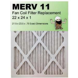 MERV 11 Fan Coil Air Filter 22x24x1 (21.5x23.5x.75), 6 