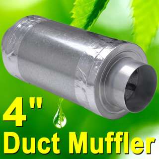 Duct Muffler For 4 Inch Inline Air Carbon Filter Fan  