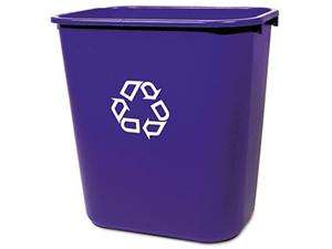 Rubbermaid Commercial Medium Deskside Recycling Container, Rectangular 