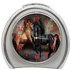 New Horses War Travel Desk Top Alarm Clock Backlight