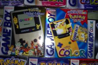GAME BOY COLOR LOT PLUS ALL 6 POKEMON GAMES COMPLETE IN BOX , IN 