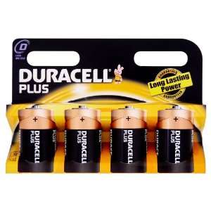  Duracell Plus Mn1300 Alkaline D Batteries   4 Pack Health 