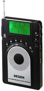 New Degen DE15 Mini AM FM Stereo SW Digital Tuning Radio Complete 