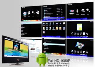 Android 2.2 Network Media Player Full HDMI 1080P WiFi  