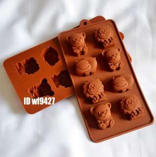   Animals Cake Chocolate Soap Jelly Ice Cookie Mold Mould Pan  