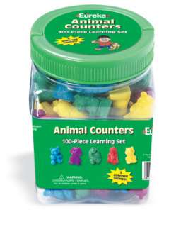 NEW 100 pc Animal Counters Manipulatives pre K autism  