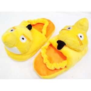  YELLOW Angry Baby Plush Slipper with Strap (for up to 6 