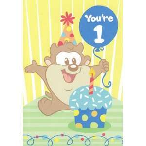  Greeting Card Birthday Baby Looney Tunes Youre One 