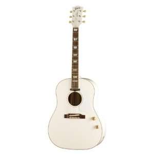   John Lennon Anniversary Limited Edition J 160 E Acoustic Guitar, White