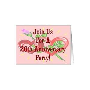  20th anniversary party invitation Card Health & Personal 