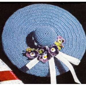 Vintage Crochet PATTERN to make   Sun Hat Pin Cushion Sachet. NOT a 