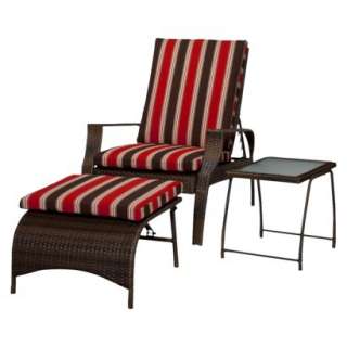Target Home™ Rolston 3 Piece Wicker Patio Chaise Lounge Set   Red 