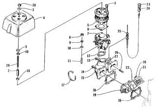 Parts Diagram for Arctic Cat 1995 MONTE CARLO WATERCRAFT INTAKE 