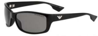 New Emporio Armani EA 9618 D28R6 Shiny Black / Grey Sunglasses  