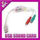 New USB 2.0 to 3D AUDIO SOUND CARD ADAPTER Music Fairy  