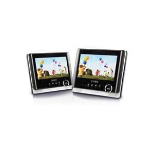  7 Dual Screen Tablet Portable Dvd Player A/V Output On Screen 