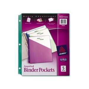  Avery Consumer Products Products   Binder Pockets, F/3 Ring Binders 