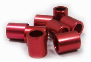  Axle ALUMINUM SPACER 8 Pack RED MICRO Spacers for 8mm Axles 688  