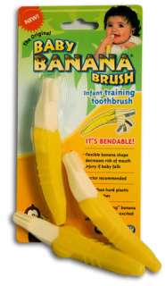 Baby Banana Toddler Teether Training Toothbrush Brush  