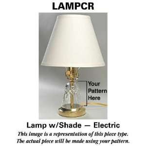   Quantum Electric Lamp W/Shade HC, Crystal Tableware